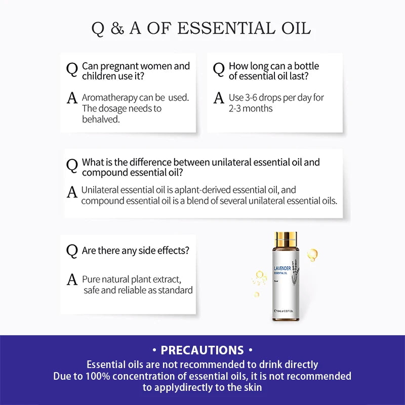 16-Pack Pure Essential Oils Set - 10ml Aromatherapy Collection