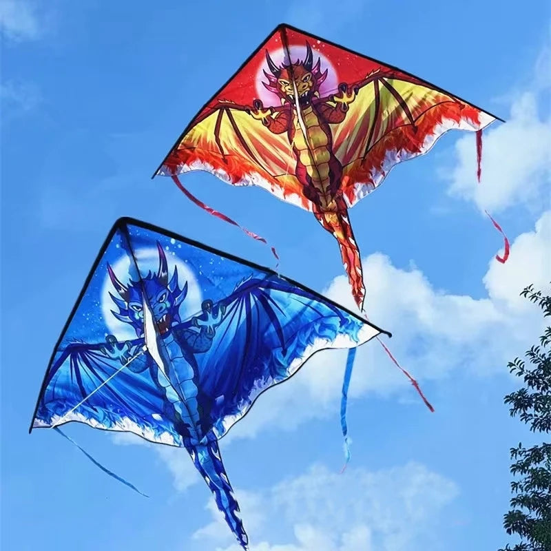 Large Dragon Kite for Kids | Delta Nylon Fabric Outdoor Wind Toy Set