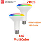 Smart LED W3 Bulb E26 WiFi | 900lm App Control RGB Colour Mood Light