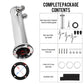 3 Faucet Kegerator Beer Tower | 3" Silver Column Flow Control Taps