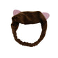 Rabbit Ear Face Wash Headband - Soft Elastic Makeup Hairband