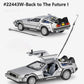 1:24 Diecast Time Machine Model | Metal Alloy Movie Car with Doors