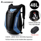 48L Waterproof Motorcycle Backpack | Hard Shell Full Face Helmet Bag