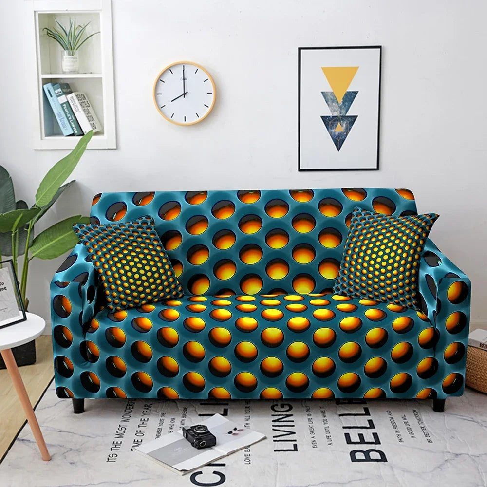 3D Elastic Sofa Covers - Stretch Spandex Couch Slipcover Set