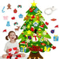 DIY Felt Christmas Tree Set - Kids Wall Decor & Ornaments