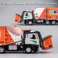 1:18 Alloy Garbage Truck Toy | Electric Sanitation Car Lights & Sound