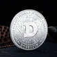 Dogecoin Collectible Coin | Gold Silver Plated Crypto Souvenir Gift Set