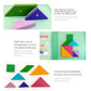 Magnetic 3D Tangram Puzzle | Montessori Travel Toy for Kids