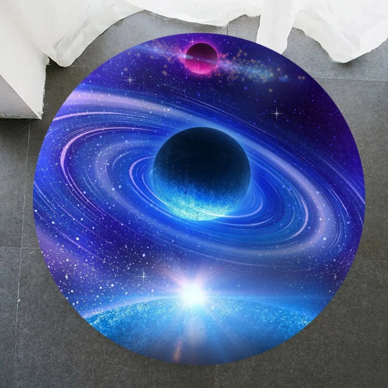 Space Round Rug Buy Galaxy Round Rug - 40cm Space Starry Universe Carpet with Free ...