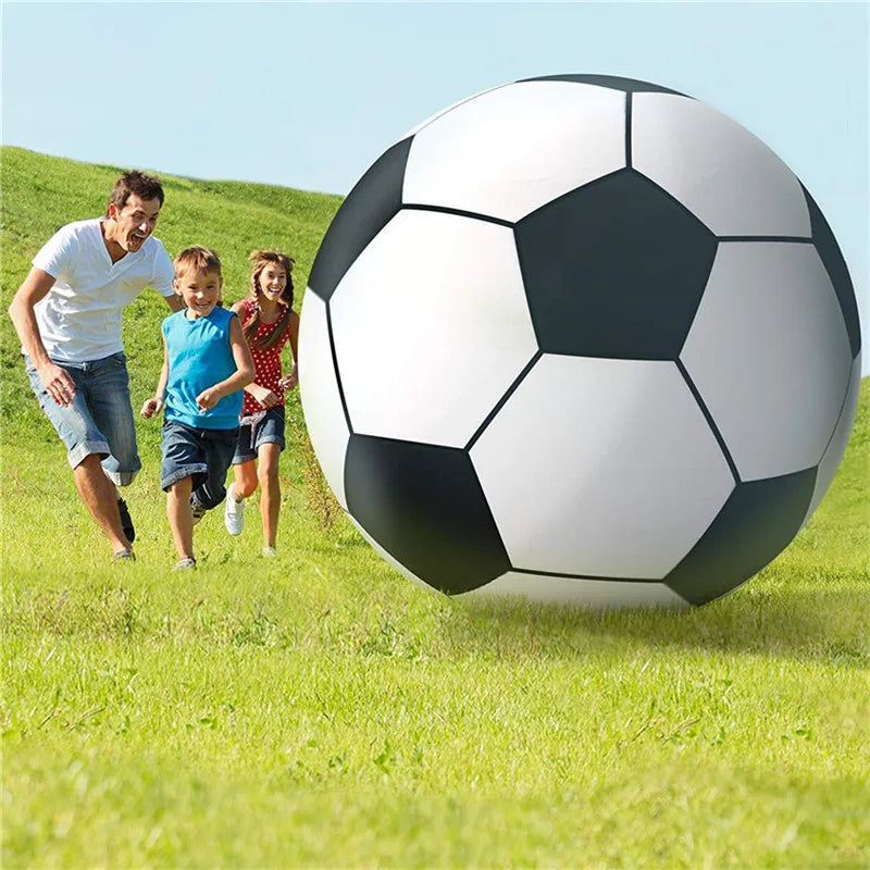 Giant Inflatable Soccer Ball | 80cm Heavy-Duty PVC Outdoor Lawn Game
