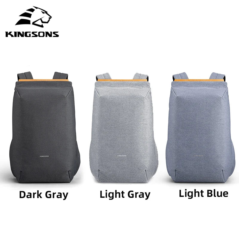 15.6" Anti-theft Laptop Backpack - USB Charging & Waterproof