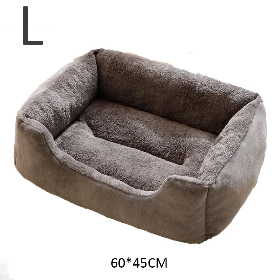 Bed for Cats | Soft Plush Pet Cushion Kitten House Basket Supply Set