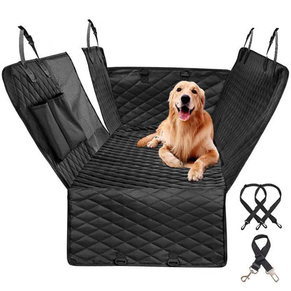 Car Pet Seat Cover | Waterproof Double Zipper Rear Seat Protector Mat