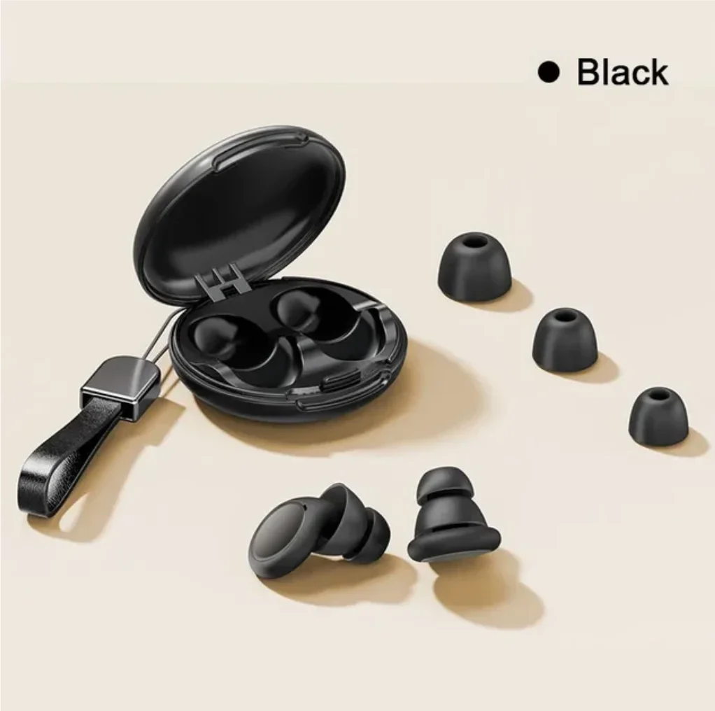Silicone Ear Plugs | Reusable Noise Cancelling Sleep & Work Protection