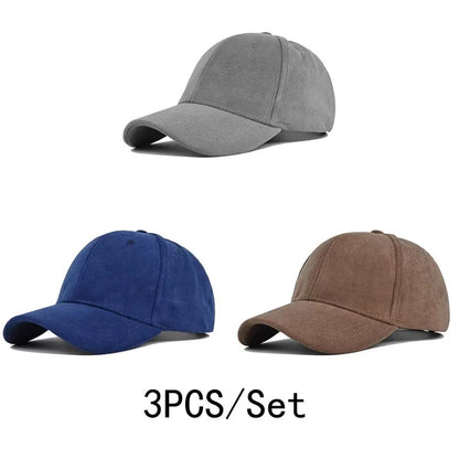 Retro Suede Baseball Cap | Adjustable Hip Hop Snapback Sun Visor