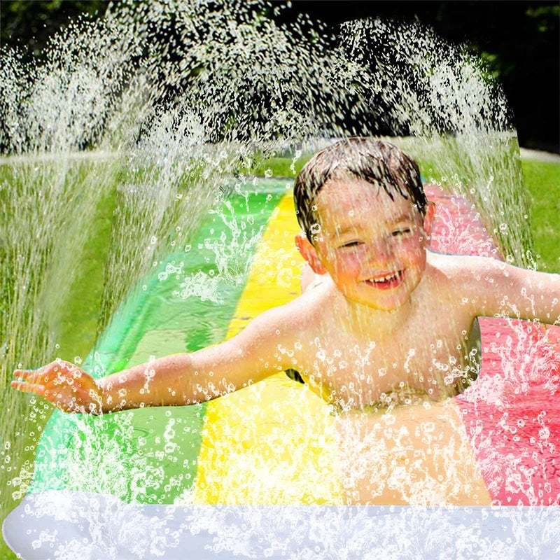 Inflatable Lawn Water Slide | Kids Outdoor Sprinkler & Splash Toy