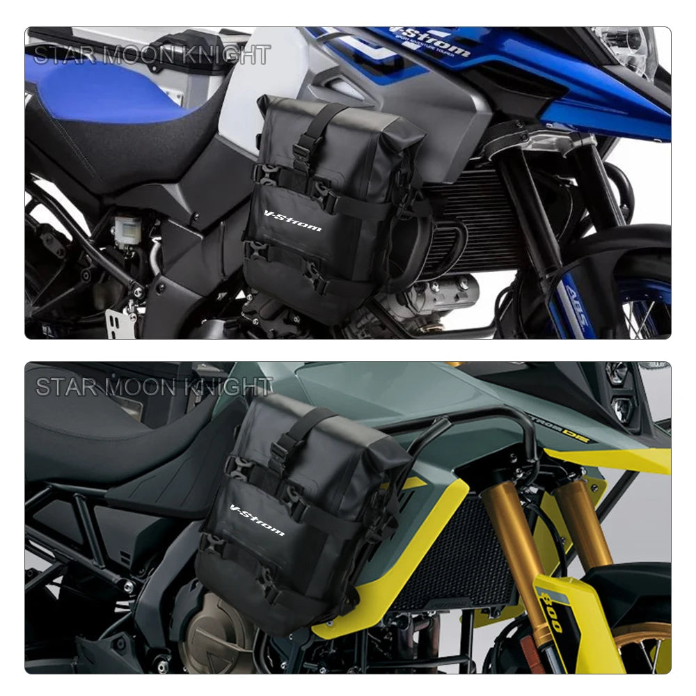 V-Strom Crash Bar Bags | Waterproof DL650 DL1000 Frame Tool Pouches