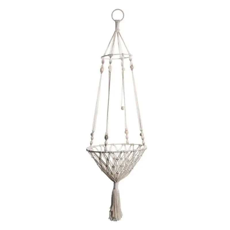 Boho Cat Hammock - Hand Woven Cotton Rope Hanging Swing Bed