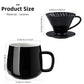 Ceramic Coffee Dripper | Spiral V60 Style Manual Pour Over Maker