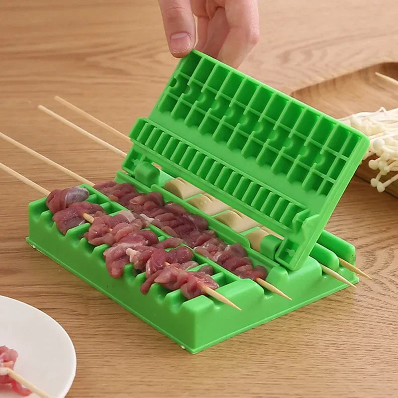 Barbecue Skewer Maker - Quick Kebab Meat & Veg Stringing Tool