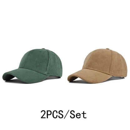 Retro Suede Baseball Cap | Adjustable Hip Hop Snapback Sun Visor