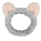 Rabbit Ear Face Wash Headband - Soft Elastic Makeup Hairband