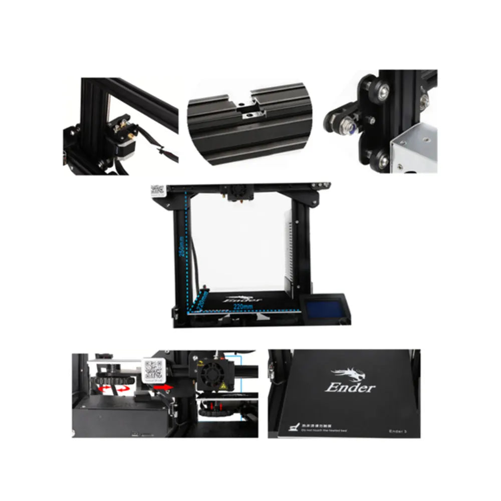 Ender 3 3D Printer - Resume Print & Open Source FDM DIY Kit