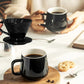 Ceramic Coffee Dripper | Spiral V60 Style Manual Pour Over Maker