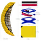 2.5m Yellow Dual Line Parafoil Kite - High-Power Stunt Kite