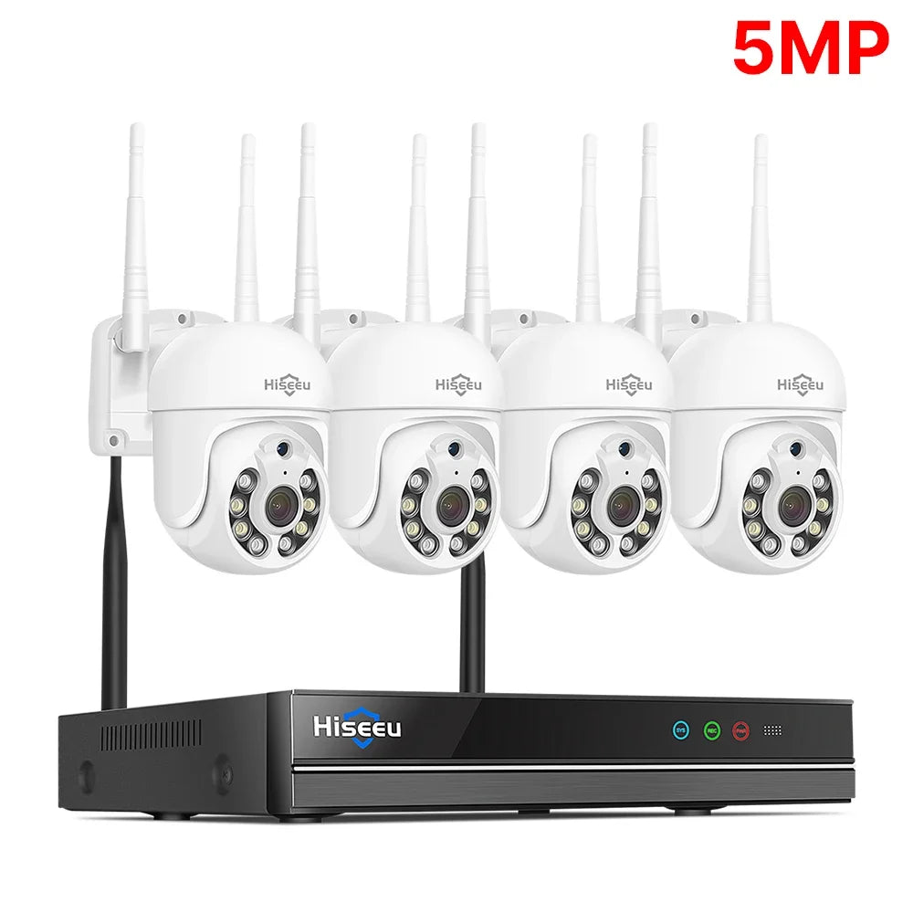 5MP WiFi CCTV Camera Security System - 10CH NVR Recorder, New