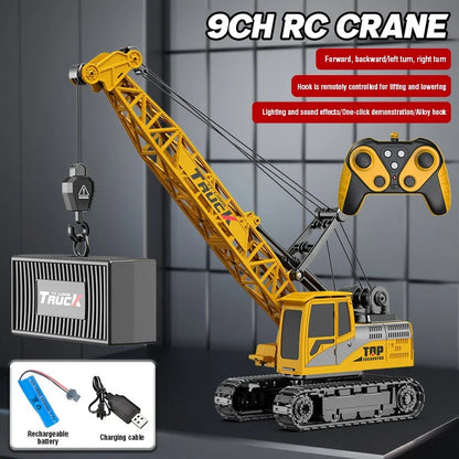 15CH RC Spray Crane Truck | Alloy Metal Remote Control Engineering Toy