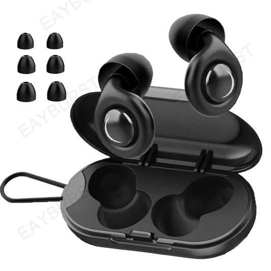 Silicone Ear Plugs | Reusable Noise Cancelling Sleep & Work Protection
