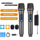2-Channel UHF Wireless Microphone Set | Professional Dual Handheld Kit