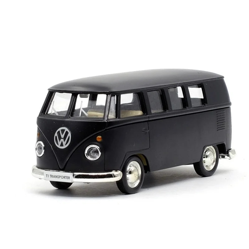 VW T1 Transporter Bus 1:36 Alloy Model | Retro Pull Back Toy Car
