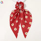 Scarf Pony Tail Scrunchie | Long Ribbon Bow Elastic Hair Tie