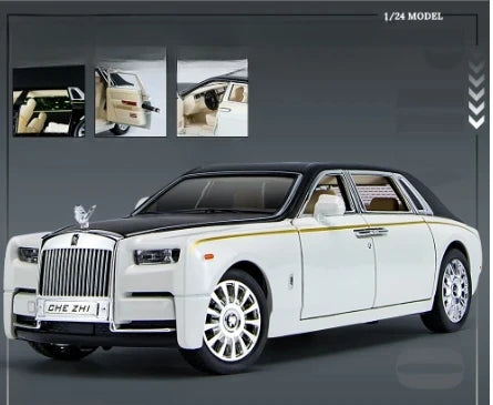 1:24 Alloy Diecast Luxury Model Car - Sound, Light & Pull-Back