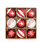 9-Piece 6cm Christmas Ball Ornaments - Shatterproof Baubles