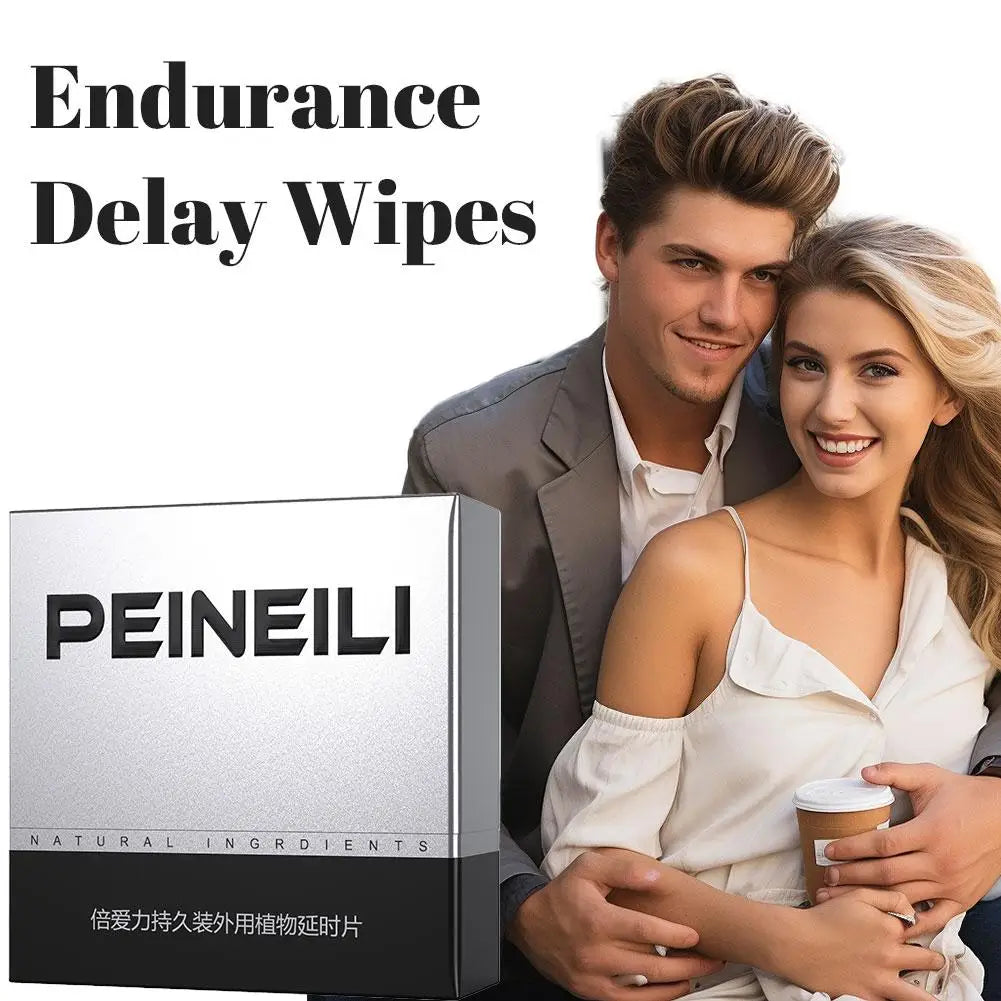 Mens Endurance Delay Wipes | Long Lasting Performance Wellness 10 Pack