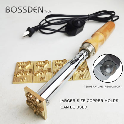 Handheld Leather Hot Foil Stamping Machine | 220V Branding Iron Tool