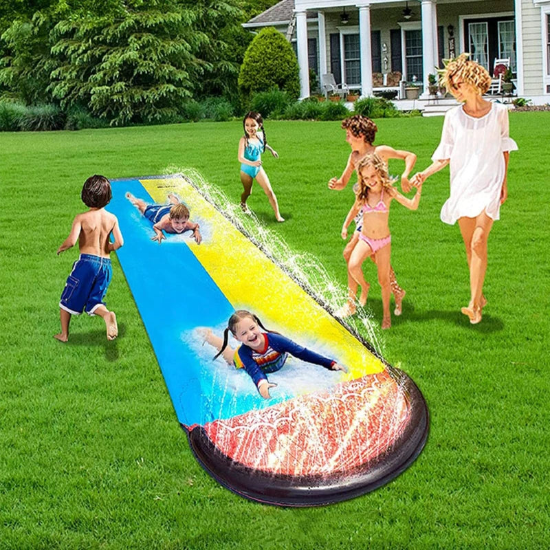 Inflatable Lawn Water Slide | Kids Outdoor Sprinkler & Splash Toy