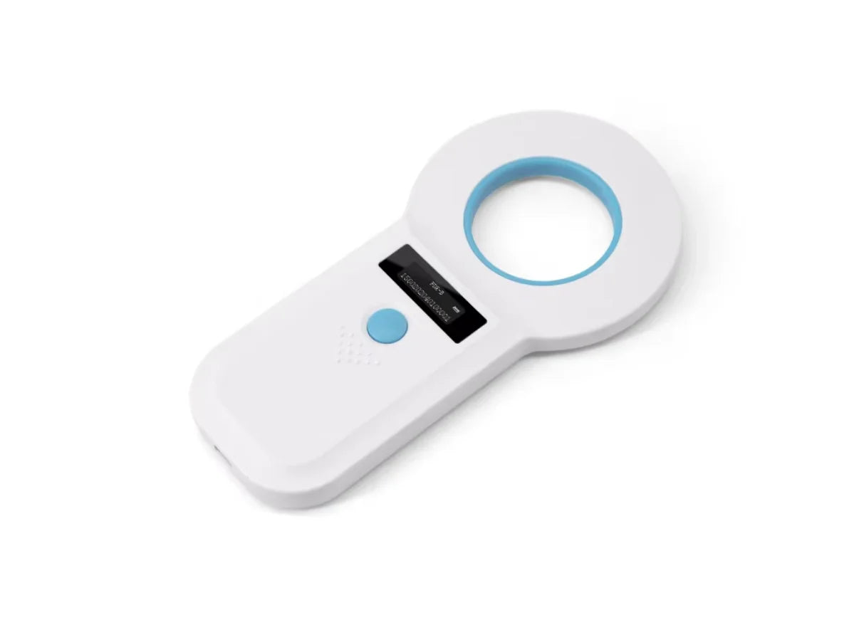 Bluetooth Pet Microchip Reader | Portable 134.2kHz OLED ID Chip Scanner