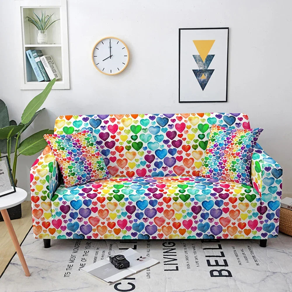 3D Elastic Sofa Covers - Stretch Spandex Couch Slipcover Set
