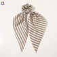 Scarf Pony Tail Scrunchie | Long Ribbon Bow Elastic Hair Tie