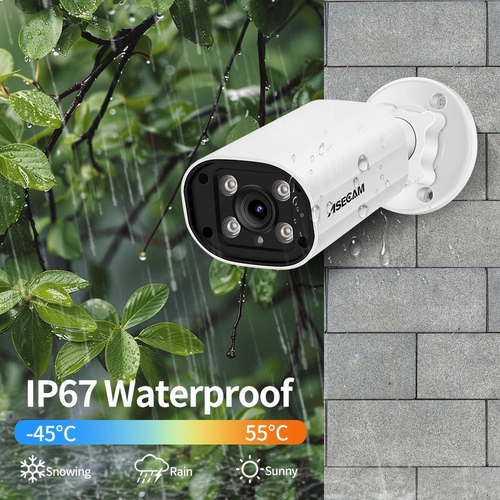 8MP 4K POE IP Camera | Outdoor Human Detection CCTV Audio Security Cam