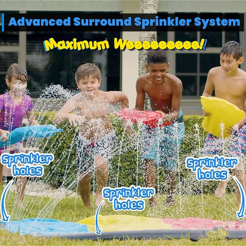 Inflatable Lawn Water Slide | Kids Outdoor Sprinkler & Splash Toy