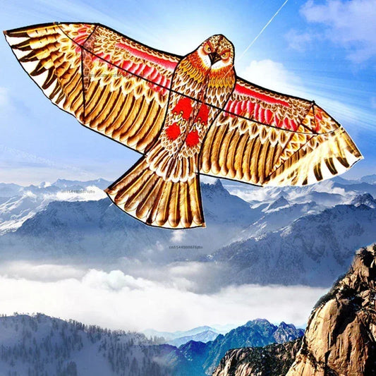 1.1m Eagle Kite with 30m Line - Large Realistic Bird Hatcher