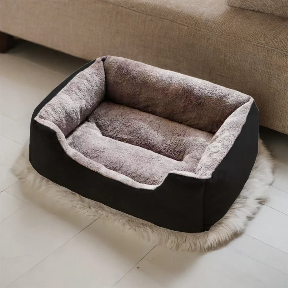 Bed for Cats | Soft Plush Pet Cushion Kitten House Basket Supply Set