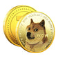 Dogecoin Commemorative Coin - Gold Plated Crypto HODL Token