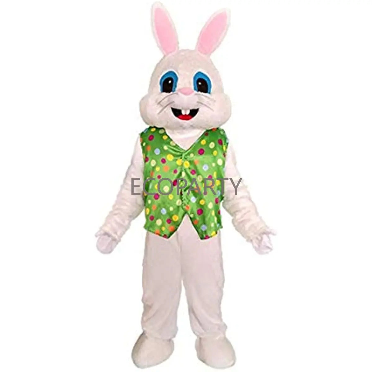 Plush Easter Bunny Costume | Adult Rabbit Mascot Party Outfit & Head