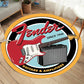 Electric Guitar Round Rug | Rock Music Decor Flannel Non-Slip Mat